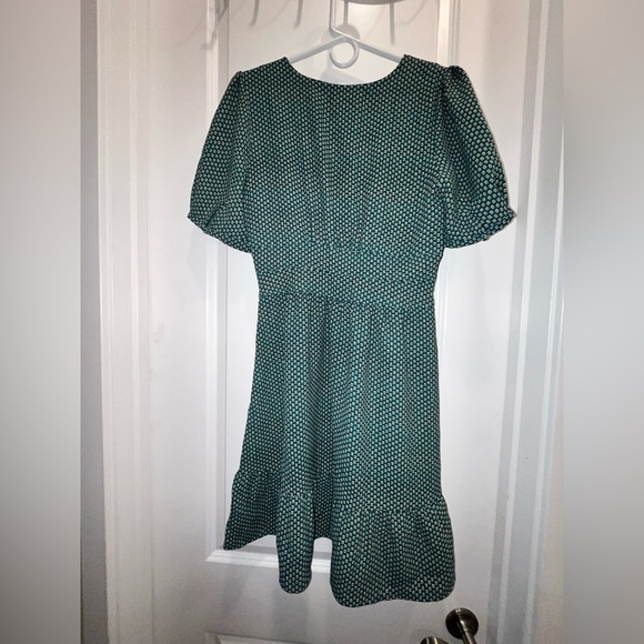 NWT Anthropologie by Maeve Belted Dress Dark Turquoise - Picture 4 of 6